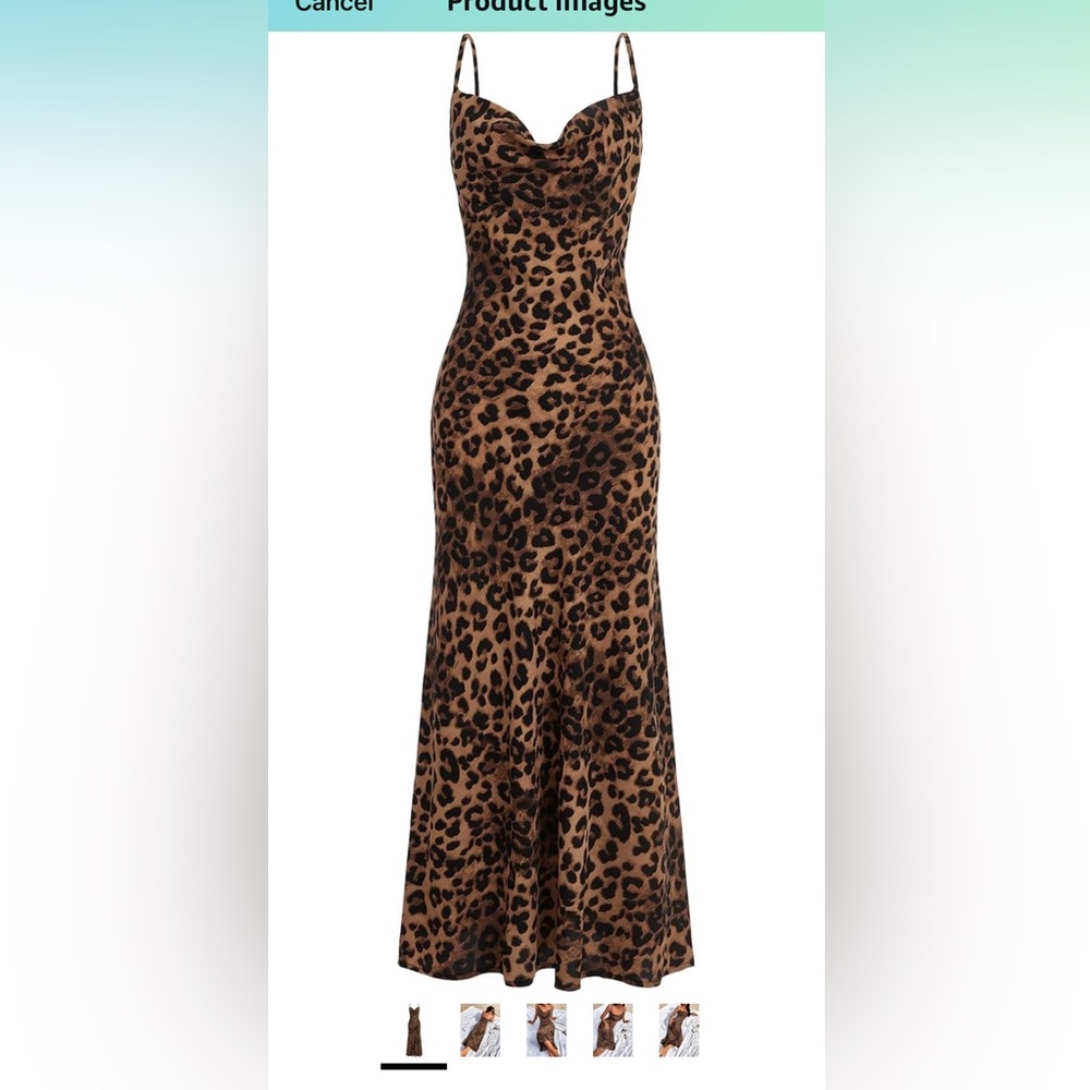 Leopard Print Maxi Dress